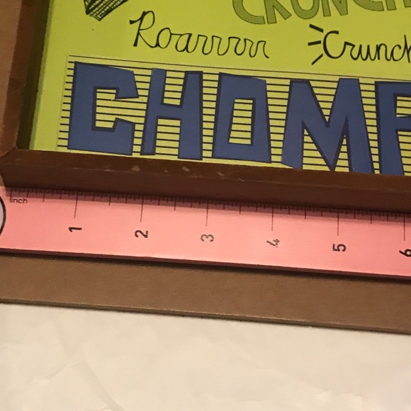 New Dinosaur 🦖”CHOMP” Wood Box Wall Art - Picture 8 of 16